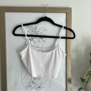 Cropped white tank